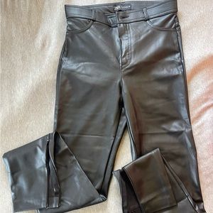 Zara leather pants